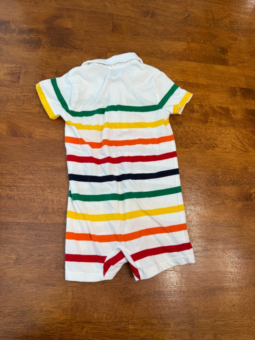 Polo Ralph Lauren Baby Boy Striped Cotton Jersey Shortall Romper size 24 months - Picture 4 of 5
